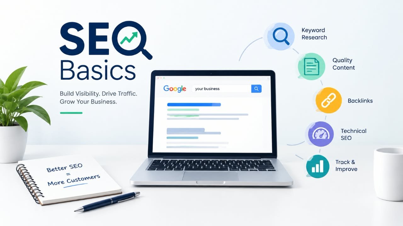 Illustration representing local search engine optimization